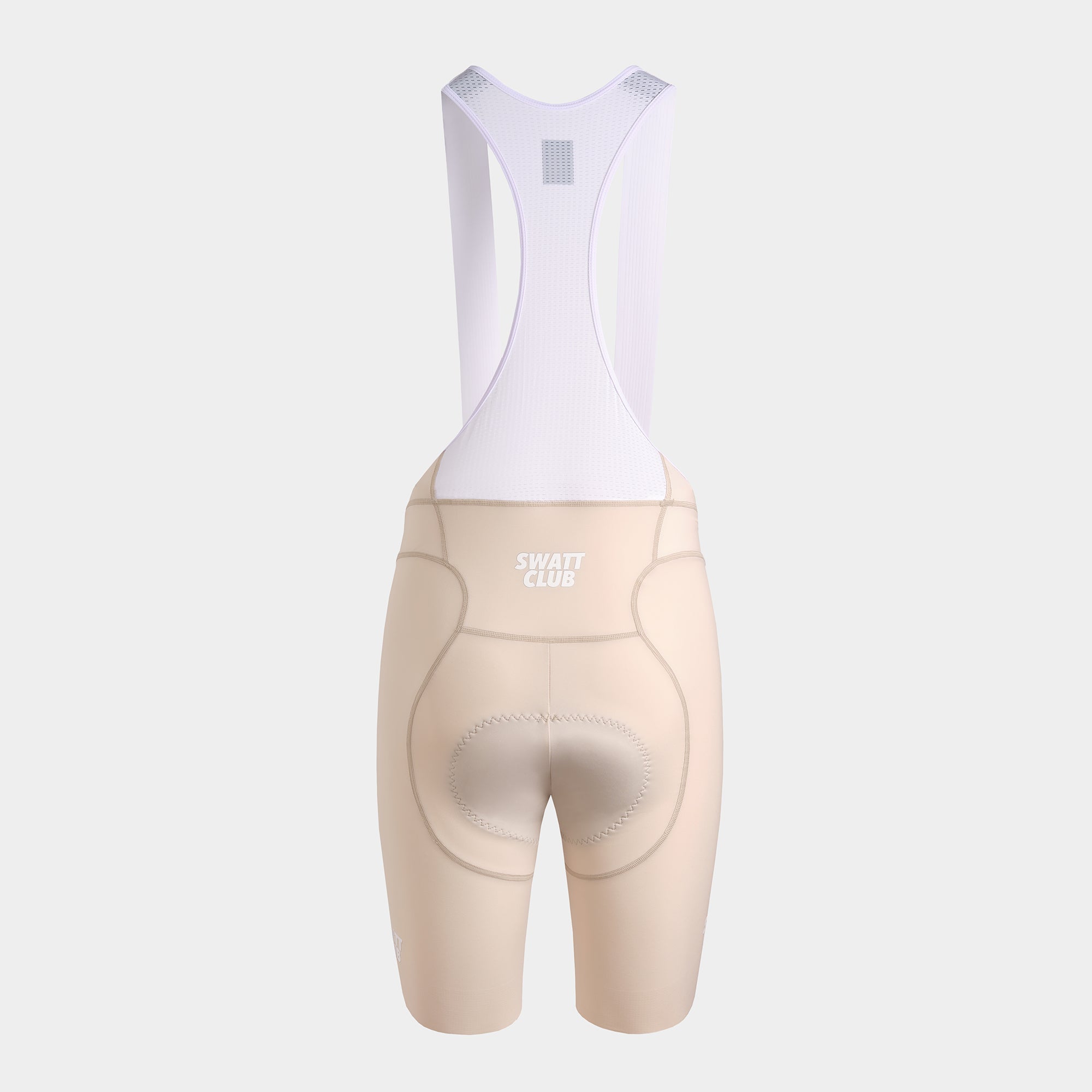 Women Bib Shorts Beige