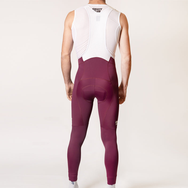 Bib Tights Burgundy